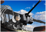 Army Aircraft Gunner Colorized Archival Photo Poster Posters