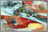 A River Runs Through Framed Canvas Print by Rene Griffith
