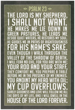 Psalm 23 Prayer Art Print Poster Prints