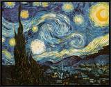 Starry Night, c.1889 Framed Canvas Print by Vincent van Gogh