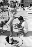 Bathing Suit Girl Spray Tan Archival Photo Poster Posters