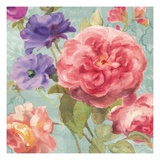 Watercolor Floral II on Grey Giclee Print by Danhui Nai