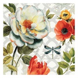 Floral Story II on Grey Giclee Print by Lisa Audit
