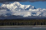 An Extreme Trekker Hikes Near Mount Saint Elias Photographic Print by Michael Christopher Brown