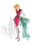 Colorful Fashion III Giclée-tryk af Anne Tavoletti