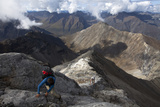 Extreme Trekkers Climb a Pass in the Brooks Range Photographic Print by Michael Christopher Brown
