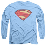 Long Sleeve: Man of Steel - New Solid Shield T-shirts