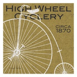 High Wheel Cyclery Giclee Print by Michael Mullan