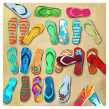 Flip Flops I - Mini Prints by Drako Fontaine