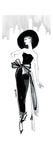 Fifties Fashion IV with Red Giclee Print by Anne Tavoletti