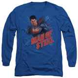Long Sleeve: Man of Steel - Lightning Power T-Shirt