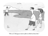 "Oh, no, it's that guy we meet so often we think we know him." - New Yorker Cartoon Premium Giclee Print by Peter C. Vey