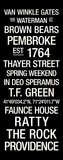 Brown: College Town Wall Art Stretched Canvas Print