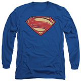 Long Sleeve: Man of Steel - New Solid Shield Shirts