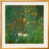 Farm Garden with Sunflowers, c.1912 Poster by Klimt Gustav