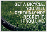 Mark Twain Bicycle Quote Poster Posters