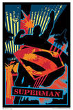 Superman Shield Blacklight Movie Poster Poster