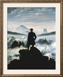 The Wanderer Above the Sea of Fog, c.1818 Prints by Friedrich Caspar David