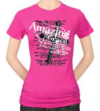 Womens: Amazing Grace Pink T-shirts