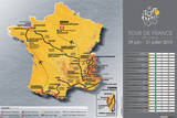 Le Tour de France (2013 Map Prints
