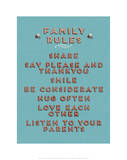 Family Rules Giclee Print