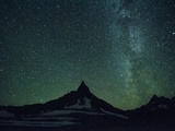 Night Sky over Glacier National Park, Montana. Photographic Print by Steven Gnam