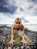 Sphynx Pose on the Beach of Lincoln Park - West Seattle, Washington Photographic Print by Dan Holz