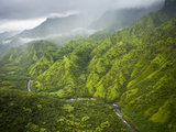 Aerial Shots of the Kauai Island in Hawaii Photographic Print by Sergio Ballivian