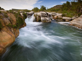 Dolan Falls Preserve, Texas:  Horizontal Landscape of the Dolan Falls During Sunset. Photographic Print by Ian Shive