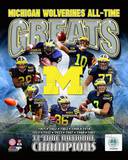 University of Michigan Wolverines All Time Greats Composite Photo