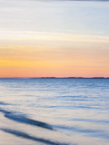 Sunset at Beach with Waves Photographic Print by James Shive