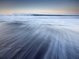 Island of Hawaii, Hawaii: Long Exposure of Waves on Black Sand Beach in Waipio Valley. Photographic Print by Ian Shive