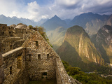 View of Machu Picchu - the Lost City of the Incas - Located in T Photographic Print by Sergio Ballivian