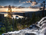 Sunrise Reflecting Off the Waters of Emerald Bay and Eagle Falls, South Lake Tahoe, Ca Photographic Print by Brad Beck