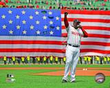 David Ortiz addresses the crowd on April 20, 2013 at Fenway Park Photo