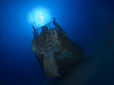 A Small Sailboat Wreck known as the Wreck of the Naked Lady. Photographic Print by Andy Lerner