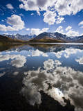 Reflections of Mt. Tuni Condoriri in the Cordillera Real, Bolivi Photographic Print by Sergio Ballivian