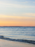 Sunset at Beach with Waves Photographic Print by James Shive