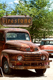 Vieux Camion Ford Rouillé Dans Un Garage Au Bord De La Route 66 III Photographic Print by Philippe Hugonnard