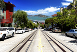 Cable Cars Street De Downtown De San Francisco II Photographic Print by Philippe Hugonnard