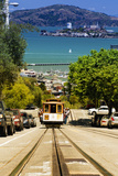 Cable Cars De Downtown De San Francisco VIX Photographic Print by Philippe Hugonnard
