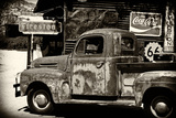 Vieux Camion Ford Dans Un Garage Sur La Route 66 II Photographic Print by Philippe Hugonnard