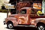 Vieux Camion Ford Dans Un Garage Sur La Route 66 III Photographic Print by Philippe Hugonnard