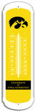 NCAA Iowa Hawkeyes Outdoor Thermometer Tin Sign