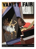 Vanity Fair Cover - January 1928 Premium Giclee Print by William Bolin