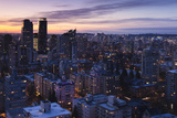 West End Buildings Along Robson Street, Vancouver, British Columbia, Canada Photographic Print by Walter Bibikow