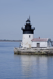 Detroit River Lighthouse, Wyandotte, Detroit River, Lake Erie, Michigan, USA Photographic Print by Cindy Miller Hopkins