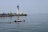 Buffalo Lighthouse, 1833, Us Coast Guard Base, Lake Erie, Buffalo, New York, USA Photographic Print by Cindy Miller Hopkins
