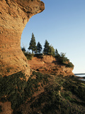 Sea Caves at Hack's Beach, Bay of Fundy, St. Martins, New Brunswick, Canada Photographic Print by Walter Bibikow
