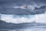 Windsurfing on the Ocean at Sunset, Maui, Hawaii, USA Photographie par Gerry Reynolds
